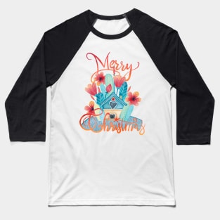 Merry Little Daisy House Baseball T-Shirt